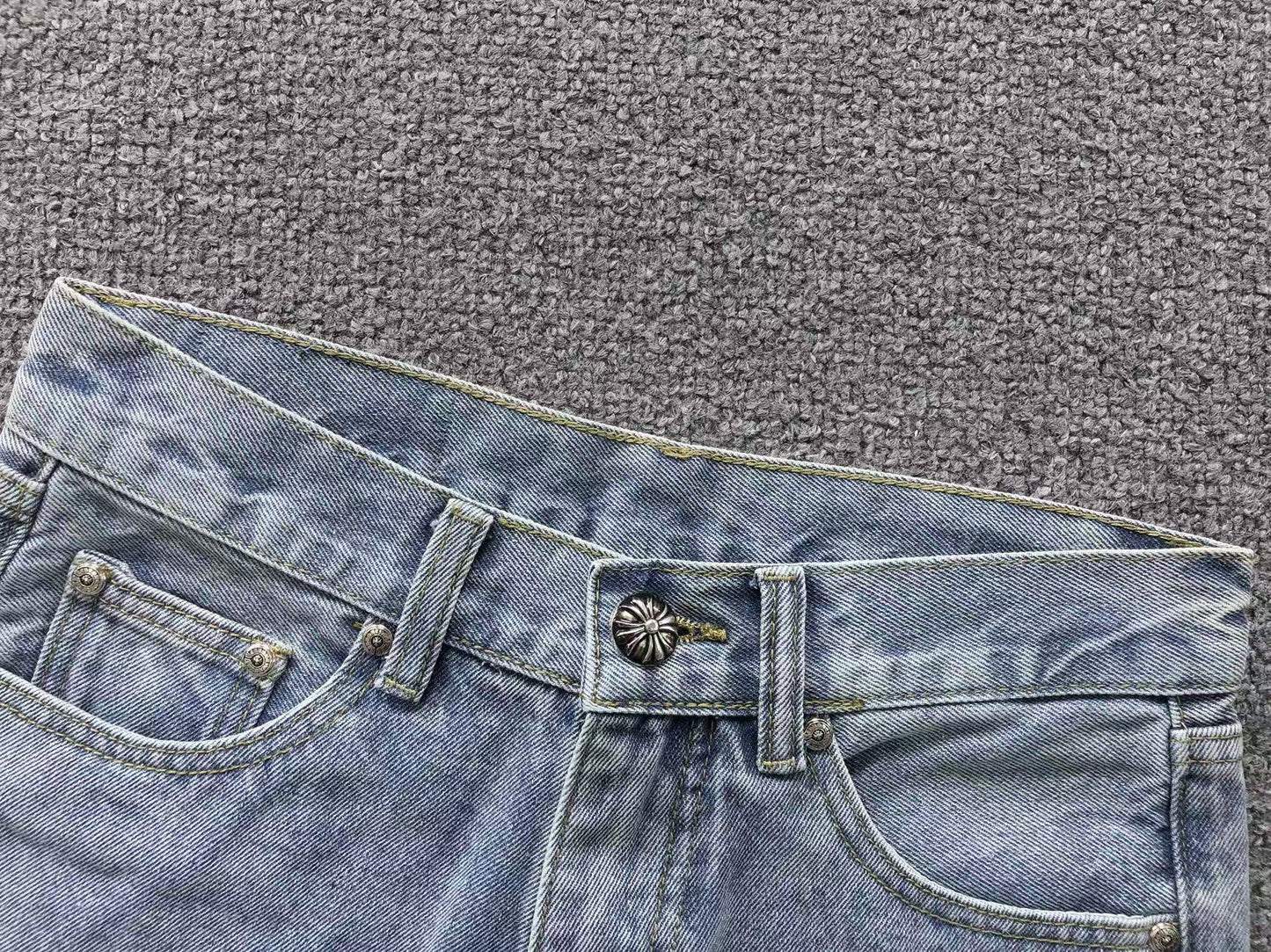 Shorts en jean Chrome Hearts