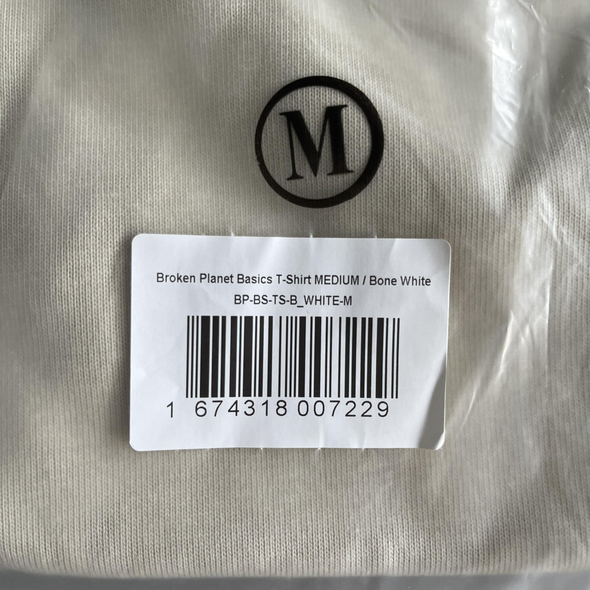Broken P Basic Letter Short T-Shirt