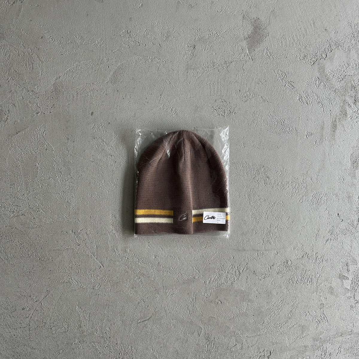 Gorro de punto a rayas Corteiz - Marrón