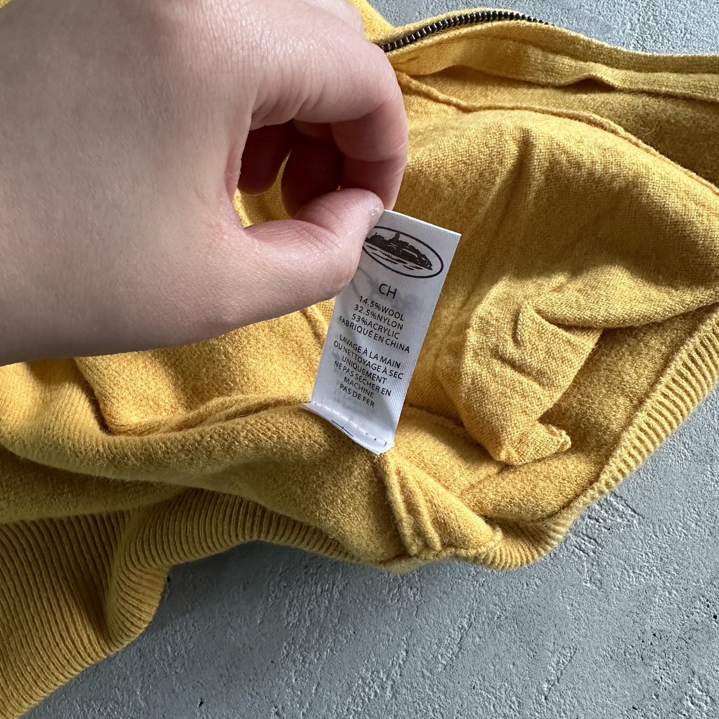 Corteiz Fleece-Strickjacke mit Reißverschluss