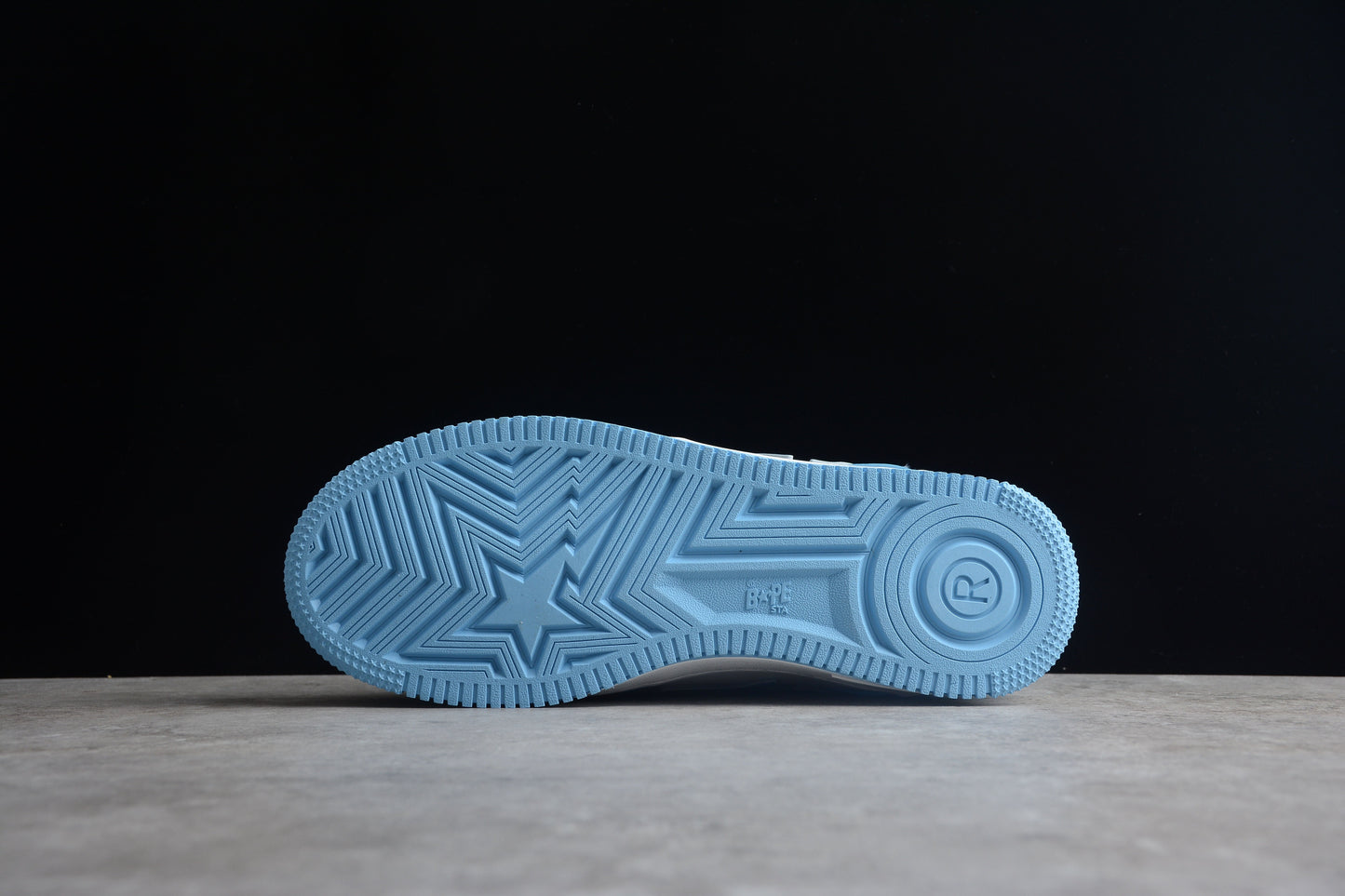 Bape Sta Cuir Verni Bleu Caroline du Nord
