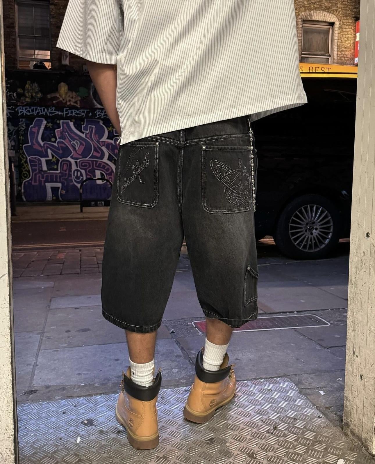 Short en jean Broken P