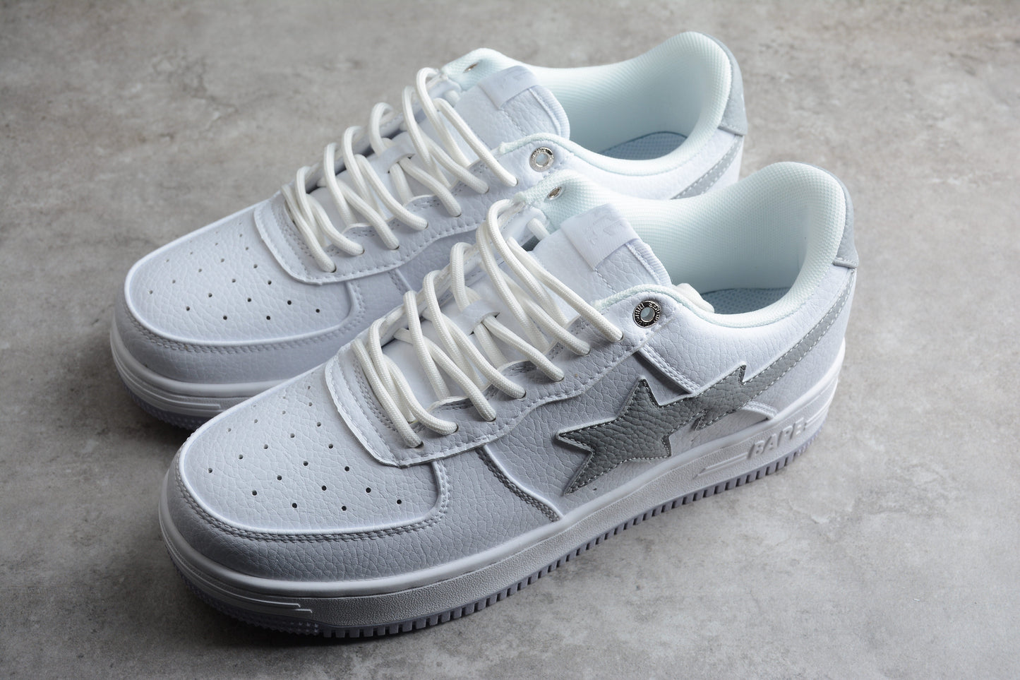 Bape Sta JJJJound Gris et Blanc