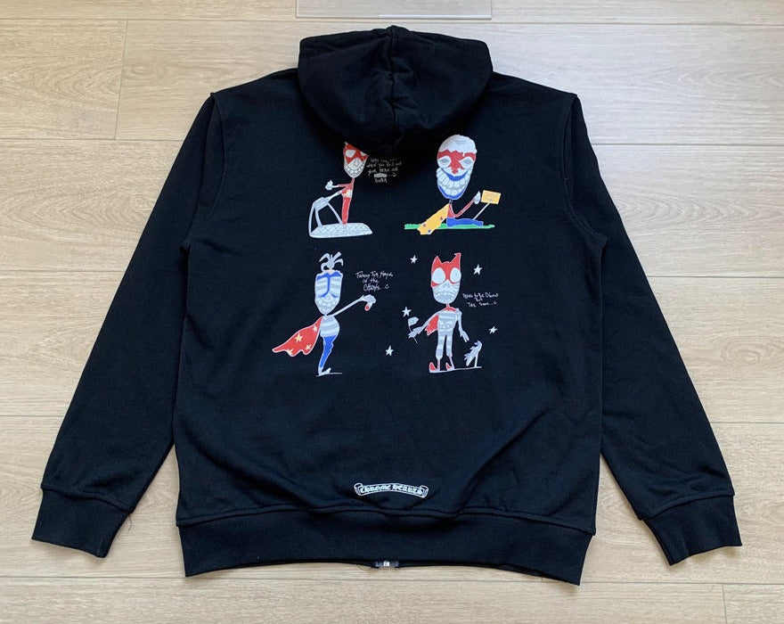 Sweat à capuche zippé Chrome Hearts