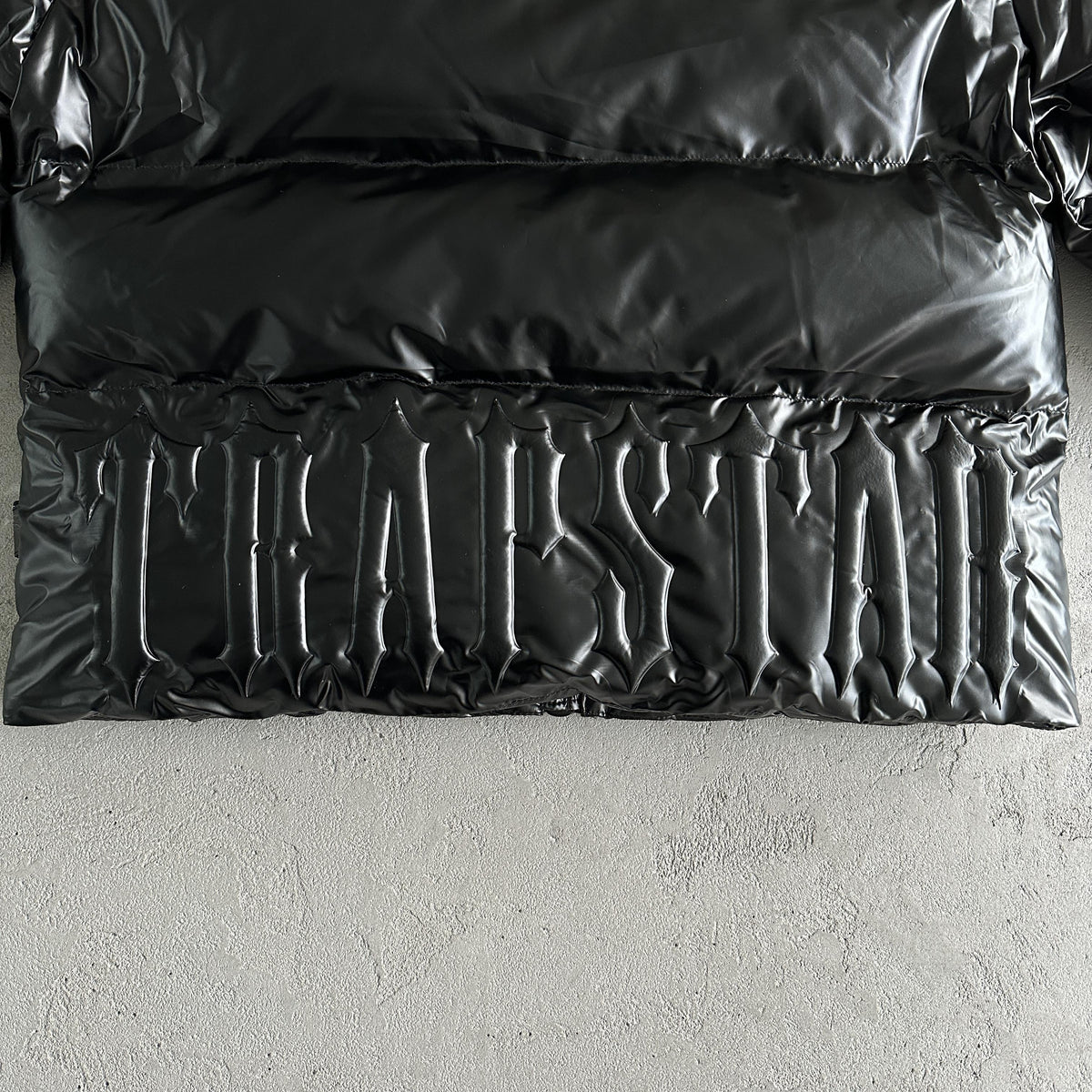 Chaqueta acolchada Trapstar Irongate con relieve negra