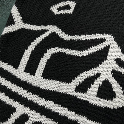 Pull en maille point cassé