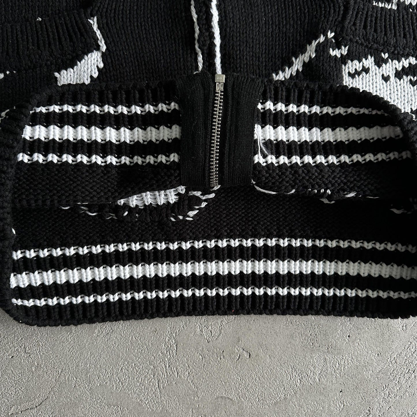 Pull jacquard en maille épaisse Corteiz