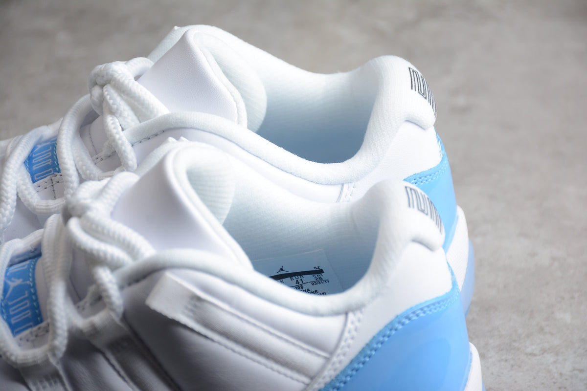 AJ 11 Low "Blanco y Azul Universitario"
