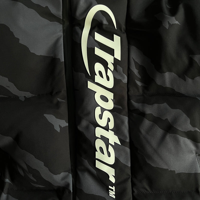 Trapstar Puffer Jacket Hyperdrive Technical Black Tiger Camo