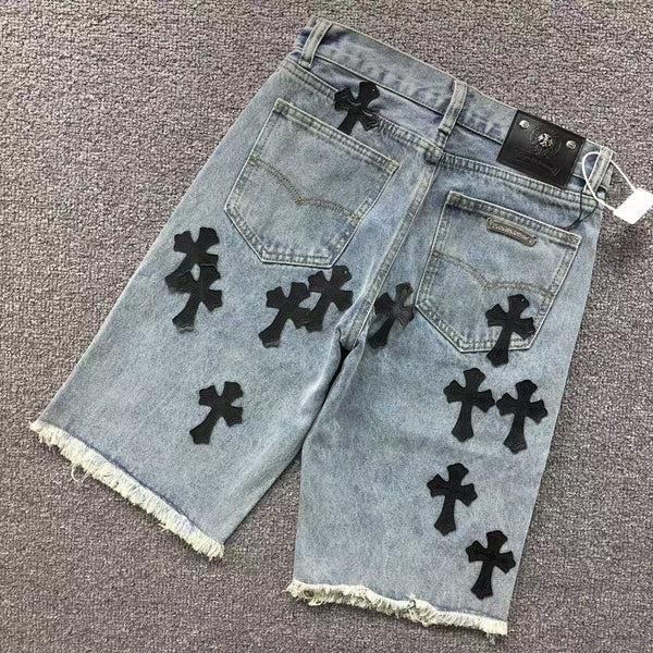 Shorts en jean Chrome Hearts
