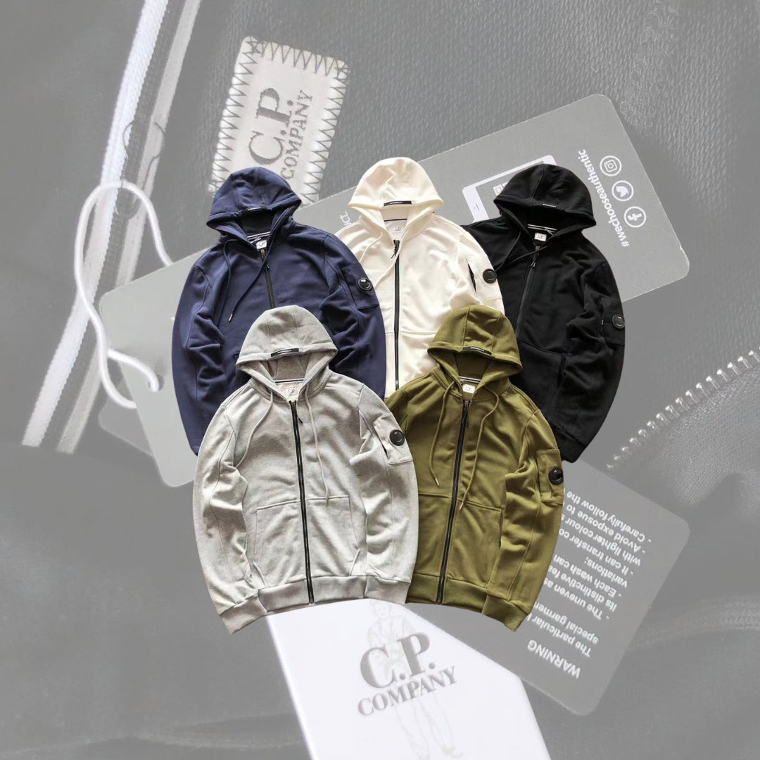 Sweat à capuche zippé C.P. Company