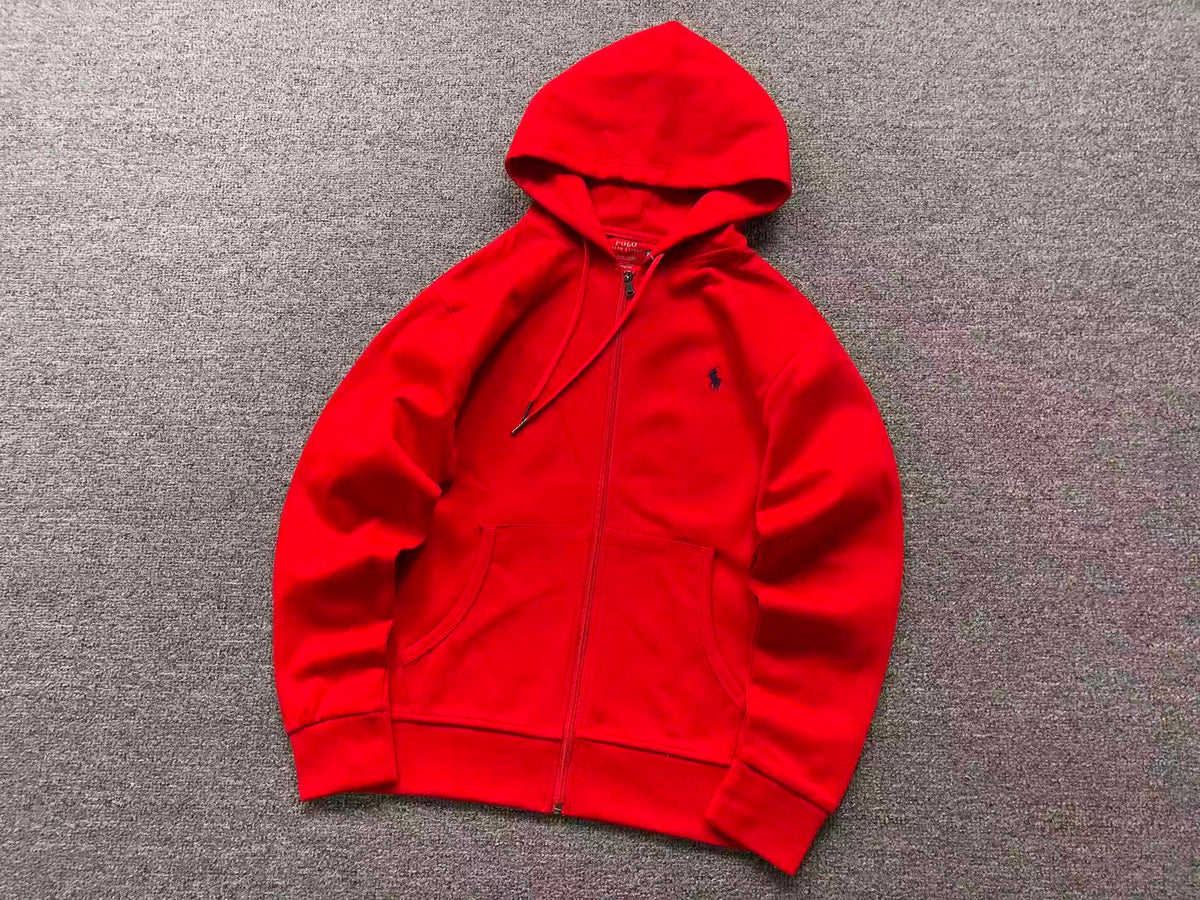 Felpa con cappuccio e zip basic Ralph Lauren