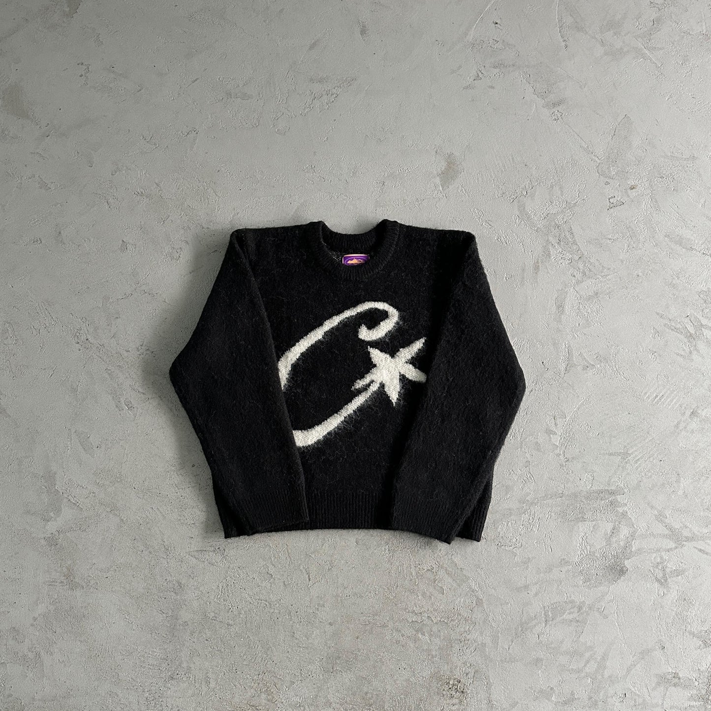 Pull en mohair tricoté Corteiz C Star