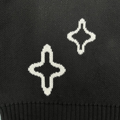 Pull en maille point cassé
