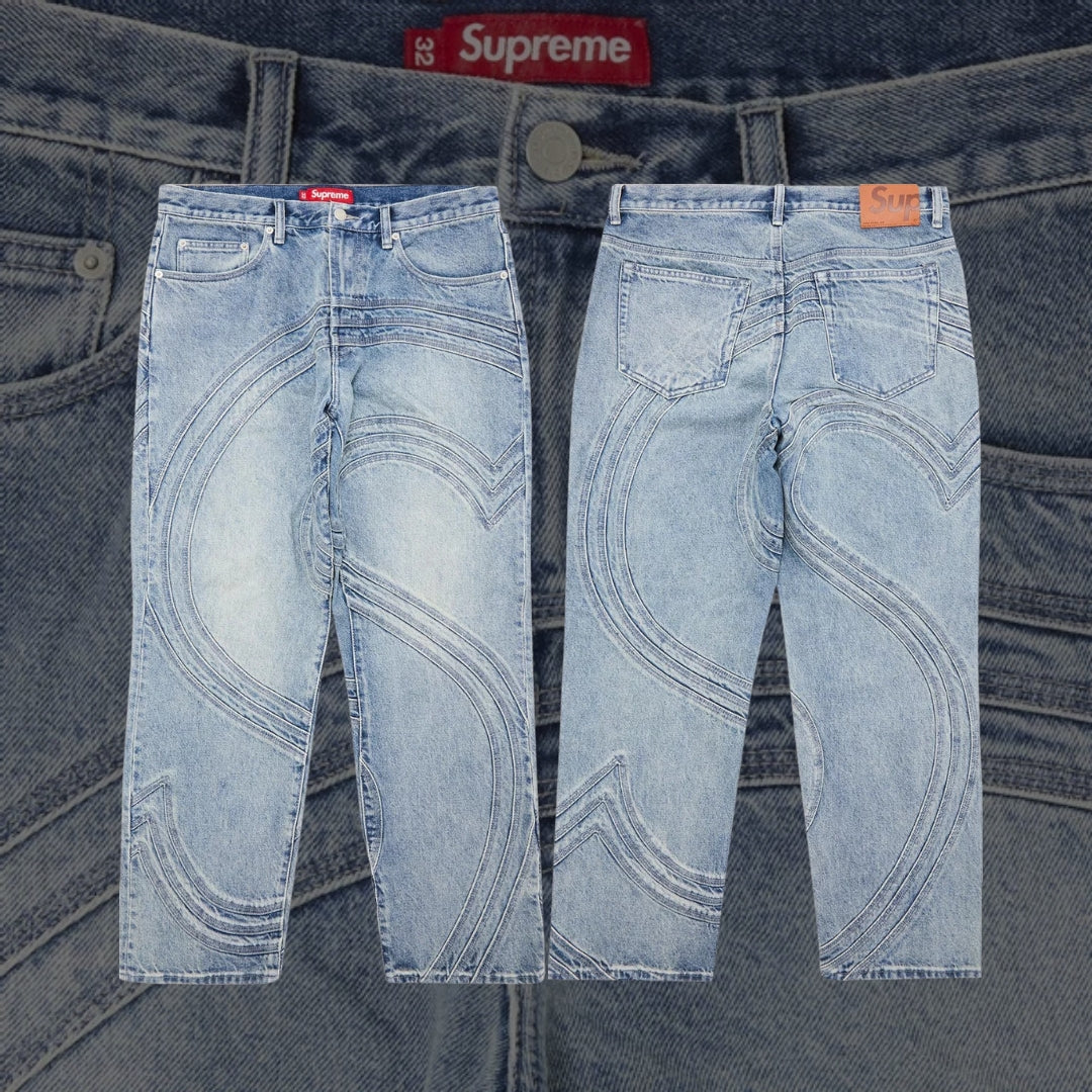 Jean coupe ample S Logo Supreme