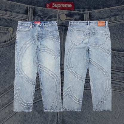 Jean coupe ample S Logo Supreme