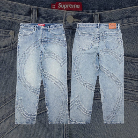 Jean coupe ample S Logo Supreme
