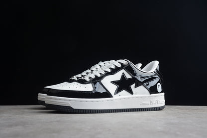 Bape Sta Cuir Verni Noir