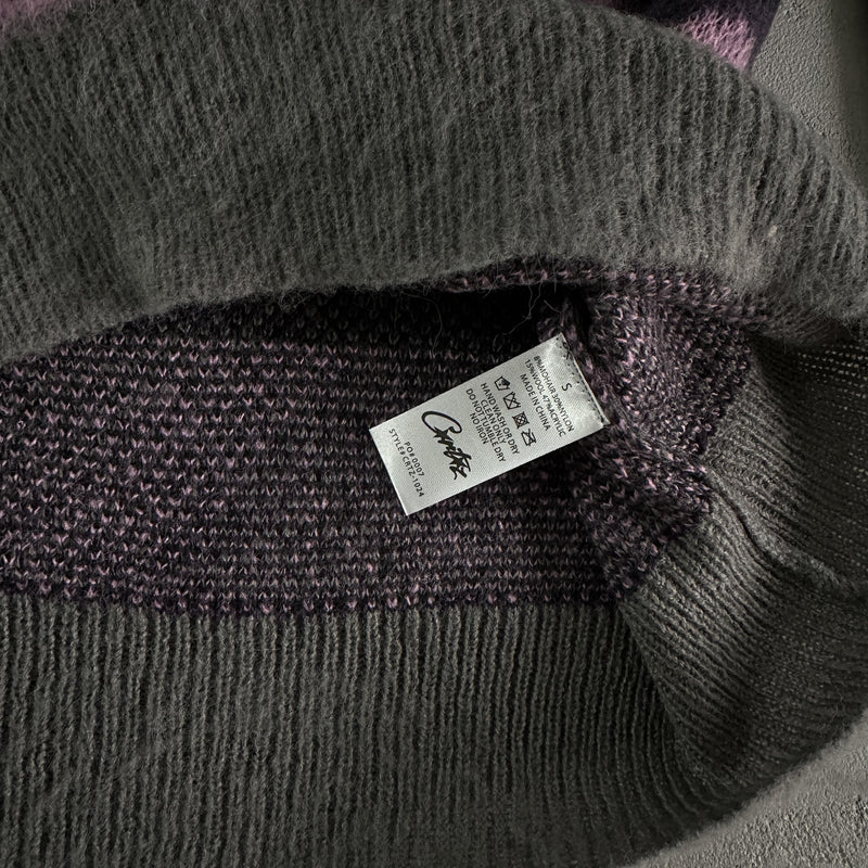 Corteiz Sweater Mohair Purple-camo