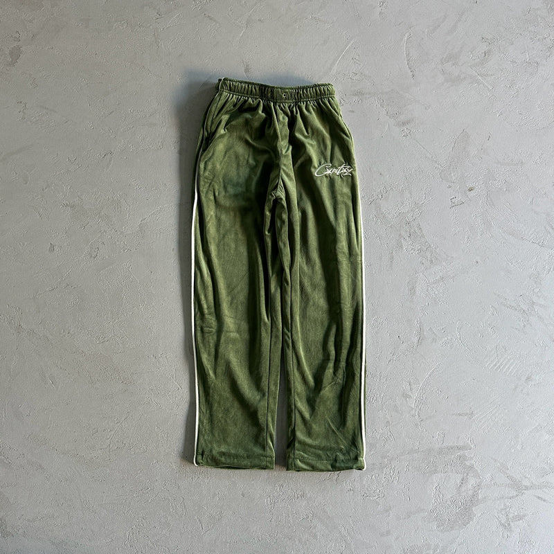 Corteiz Velvet Pant Green