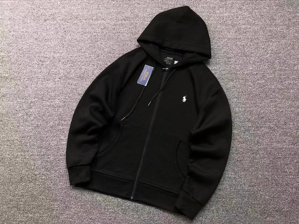 Felpa con cappuccio e zip basic Ralph Lauren