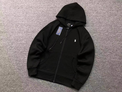 Felpa con cappuccio e zip basic Ralph Lauren