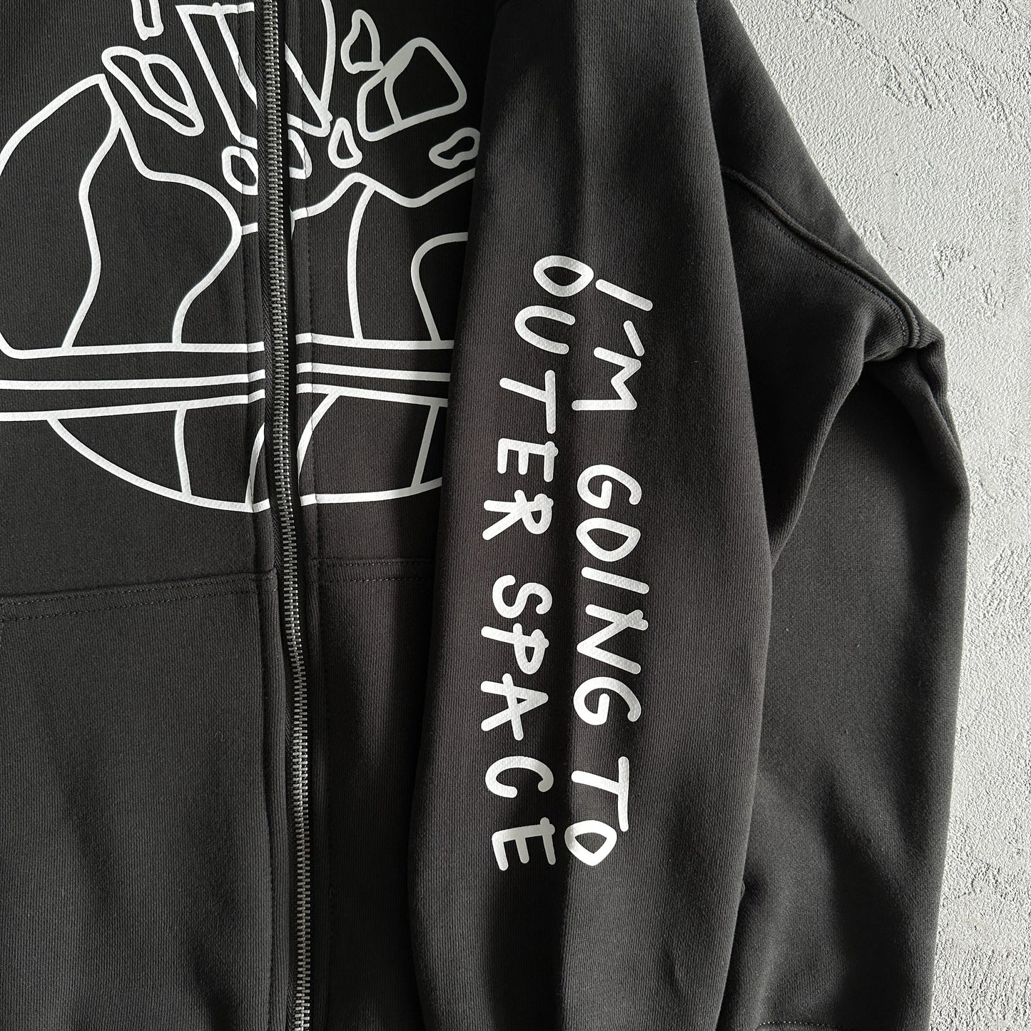 Sweat à capuche zippé Broken P