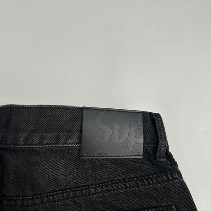Supreme Jean Baggy Coupe Ample Délavé Selvedge