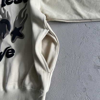 Sweat à capuche amour brisé sans cœur