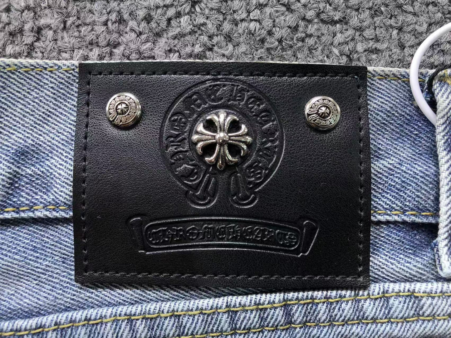 Shorts en jean Chrome Hearts