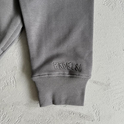 Sweat à capuche zippé Broken P Twin Flames