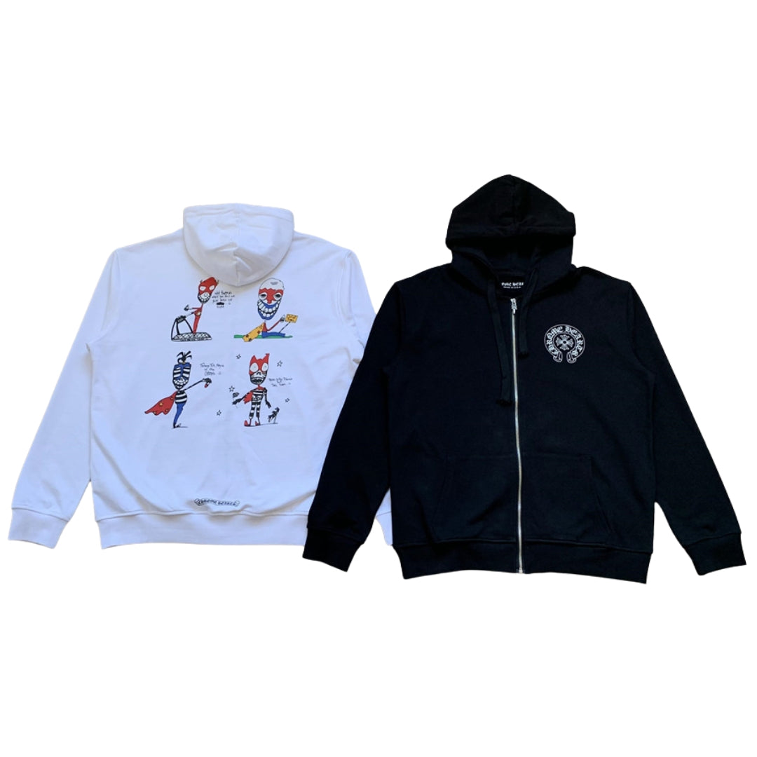 Sweat à capuche zippé Chrome Hearts