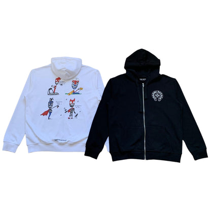 Sweat à capuche zippé Chrome Hearts