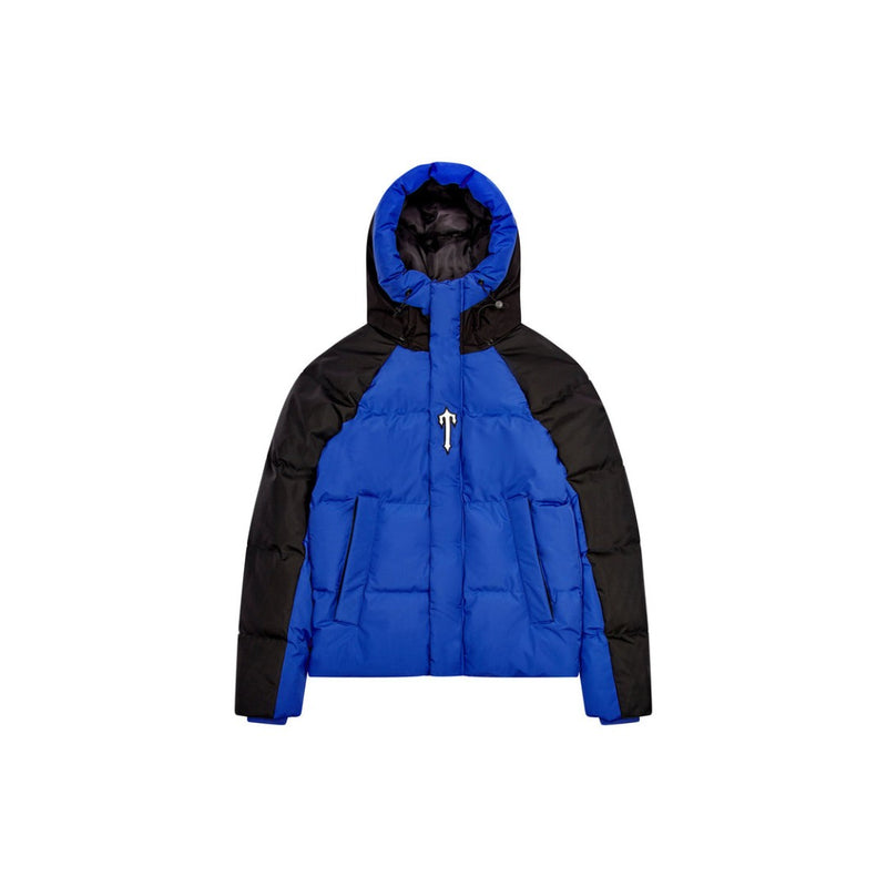 Trapstar Decoded Arch Puffer Jacket Black Blue