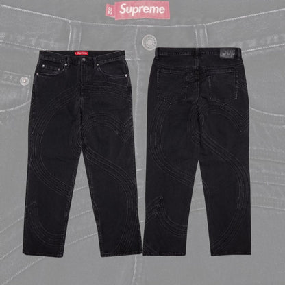 Jean coupe ample Supreme S Logo
