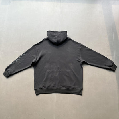 Sweat à capuche zippé Broken P Planet gris