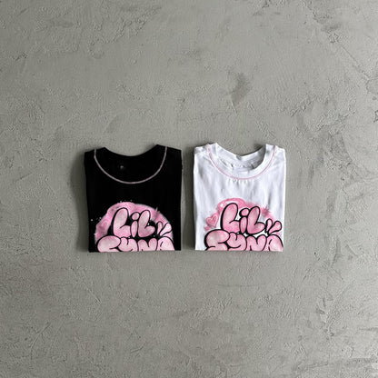 T-shirt court Synaworld pour femme