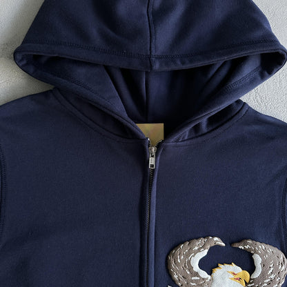 Sweat à capuche Corteiz imprimé tridimensionnel aigle