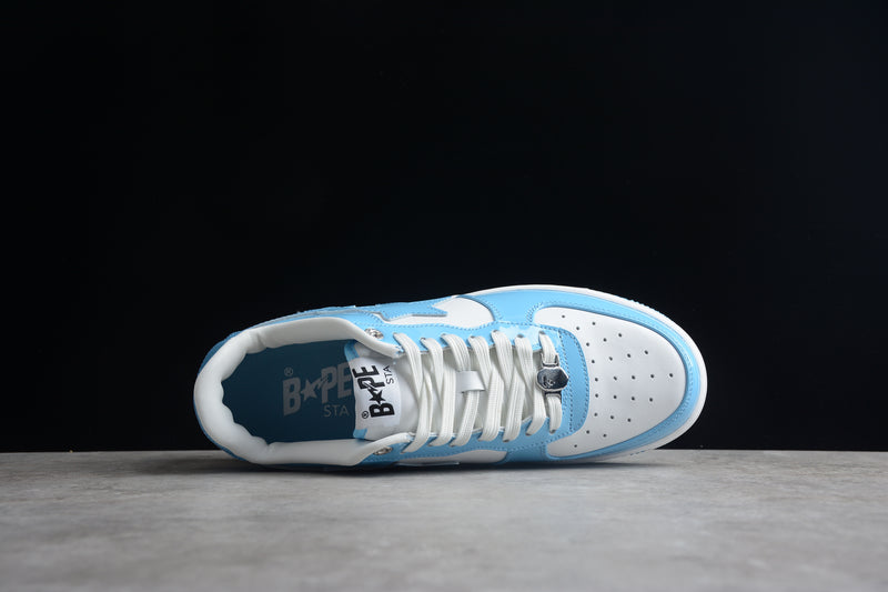 Bape Sta Patent Leather North Carolina Blue