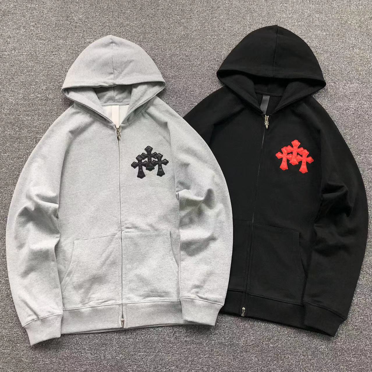 Sweat à capuche zippé Chrome Hearts