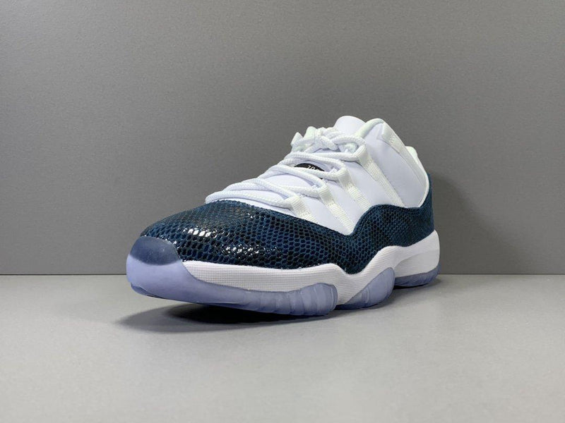 Jordan 11 Low "Navy Snakeskin"