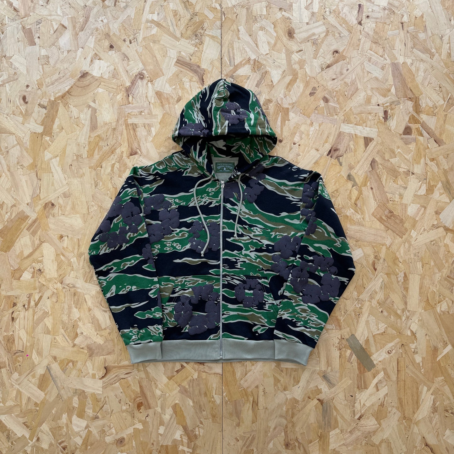 Denim Tears Sweat à capuche zippé camouflage 1:1 4+