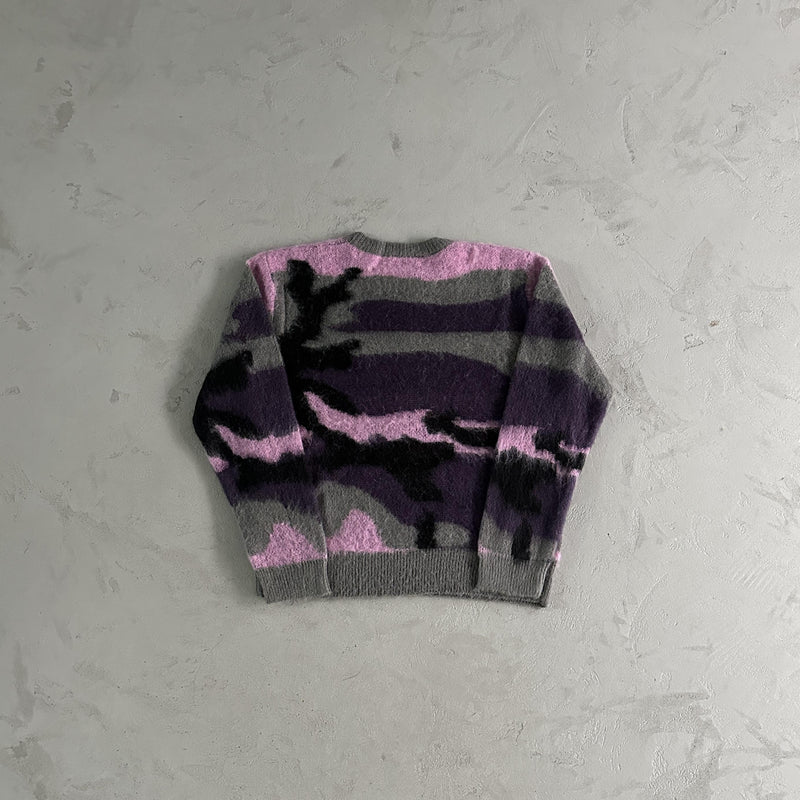 Corteiz Sweater Mohair Purple-camo