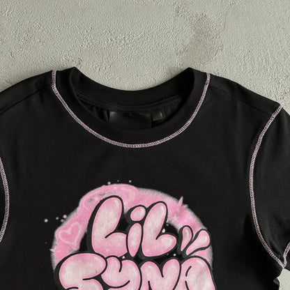 T-shirt court Synaworld pour femme