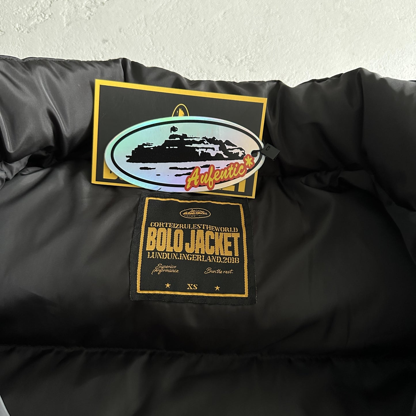 Veste Bolo Côtelé Noir Foncé
