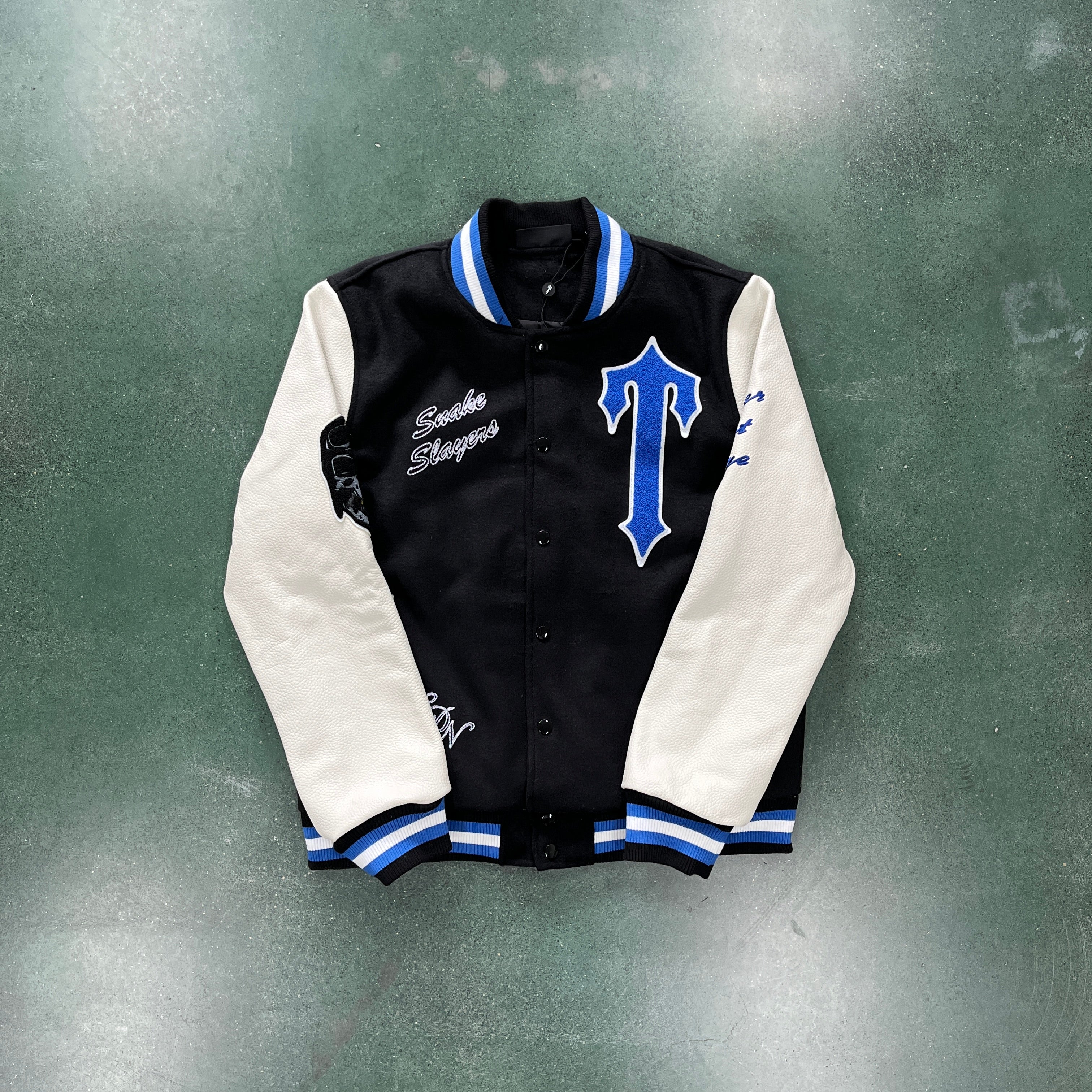 Trapstar Varsity Jacket Couro Legítimo – A Fonte