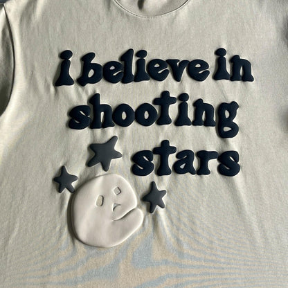 T-shirt cassé « I Believe In Shooting Stars »