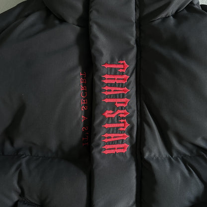 Trapstar Decoded Hooded Puffer Jacket 2.0 Nero / Infrarossi
