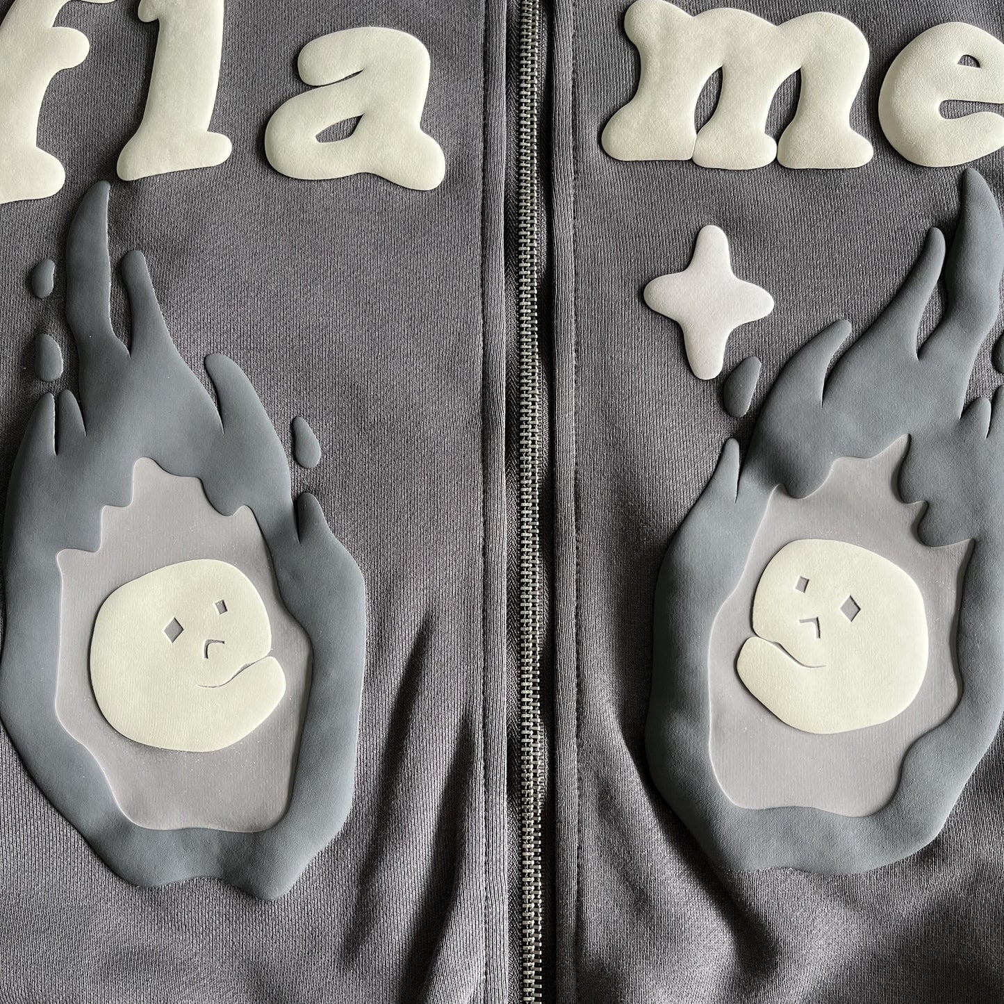 Sweat à capuche zippé Broken P Twin Flames