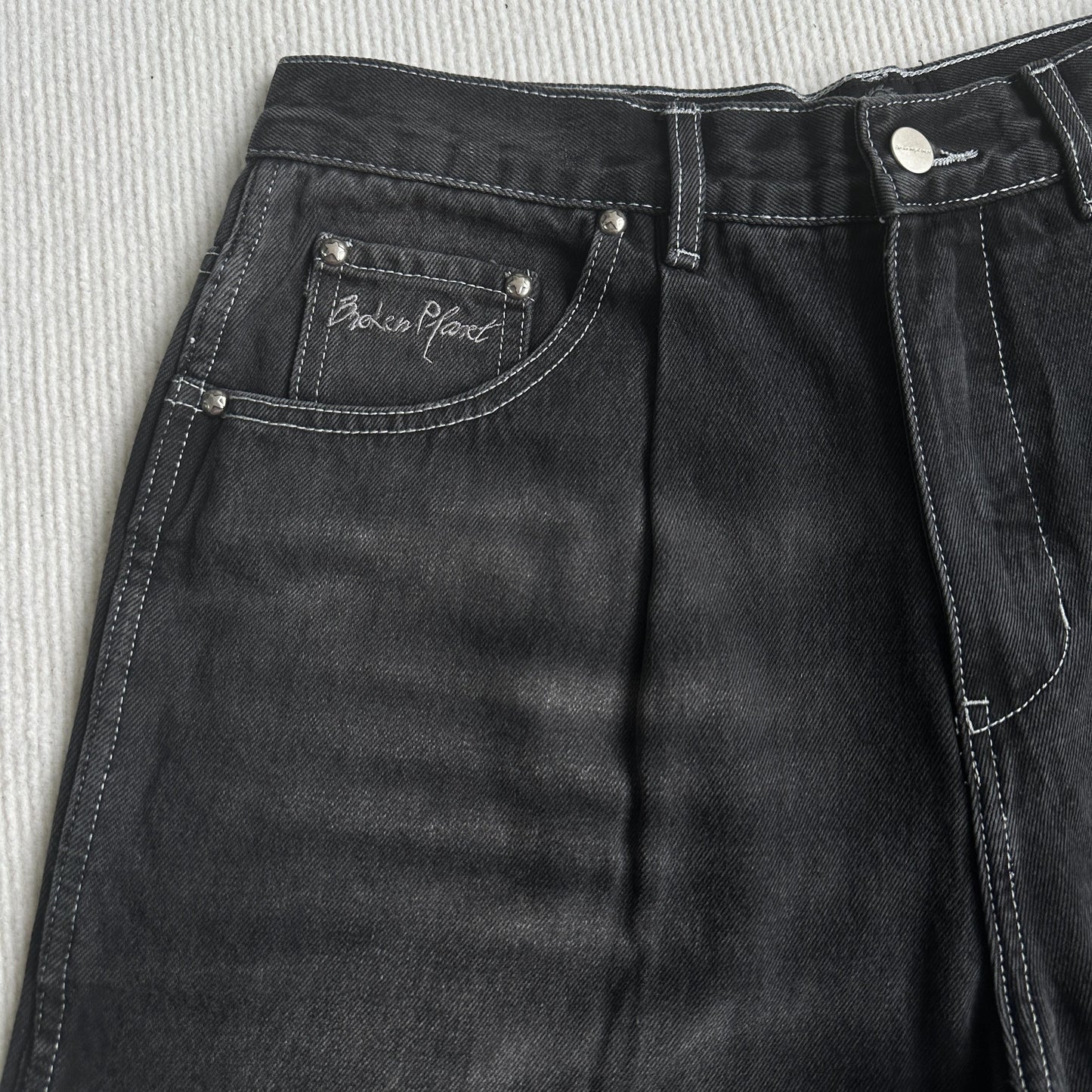 Short en jean Broken P